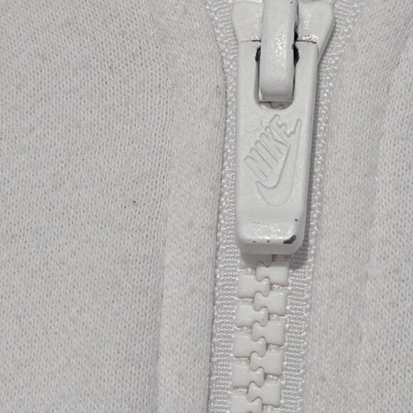 Nike White Size Medium Zipper Hoodie - Picture 3 of 5